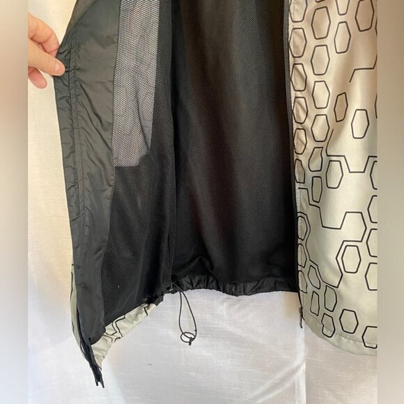 Whiteridge Silver and Black Windbreaker  Jacket Mens Lg X Series - Picture 7 of 16